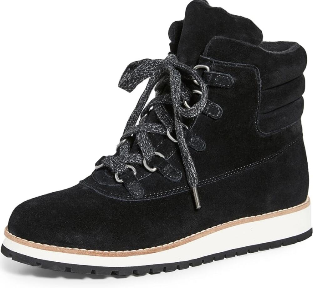Splendid Potter Combat Boots 6 Black Suede NWT Lace Up Ankle Booties